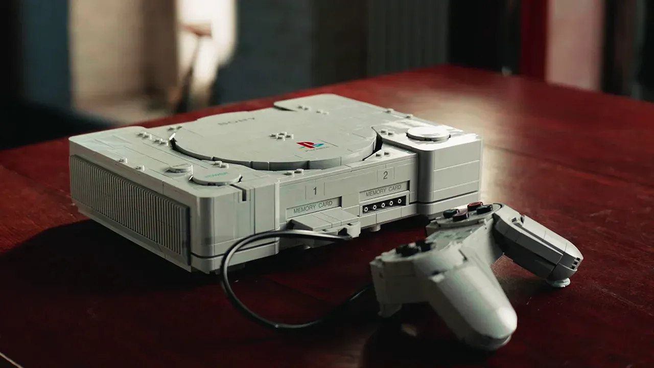 Imagem: Montamos o LEGO PlayStation, uma réplica quase em escala 1:1 do clássico console da Sony
