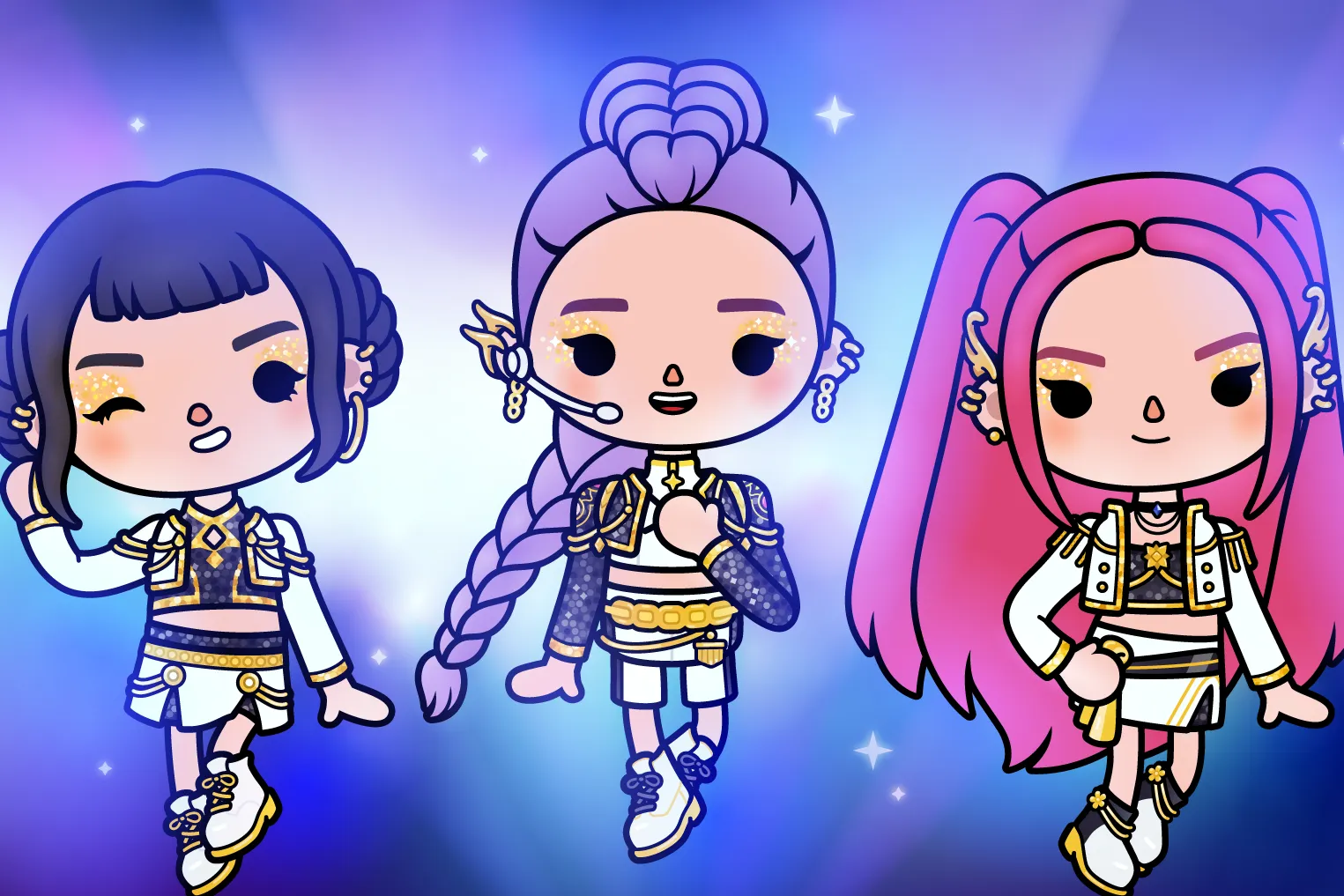 Imagem: ‘KPop Demon Hunters’ em breve no aplicativo de jogos Toca Boca World