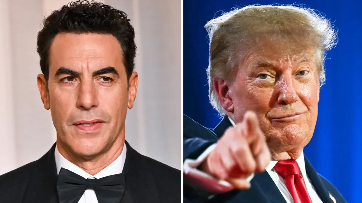 Imagem: Sacha Baron Cohen diz que Donald Trump tem ‘elementos de genialidade’ e ‘fomos fáceis demais para descartá-lo como um idiota’