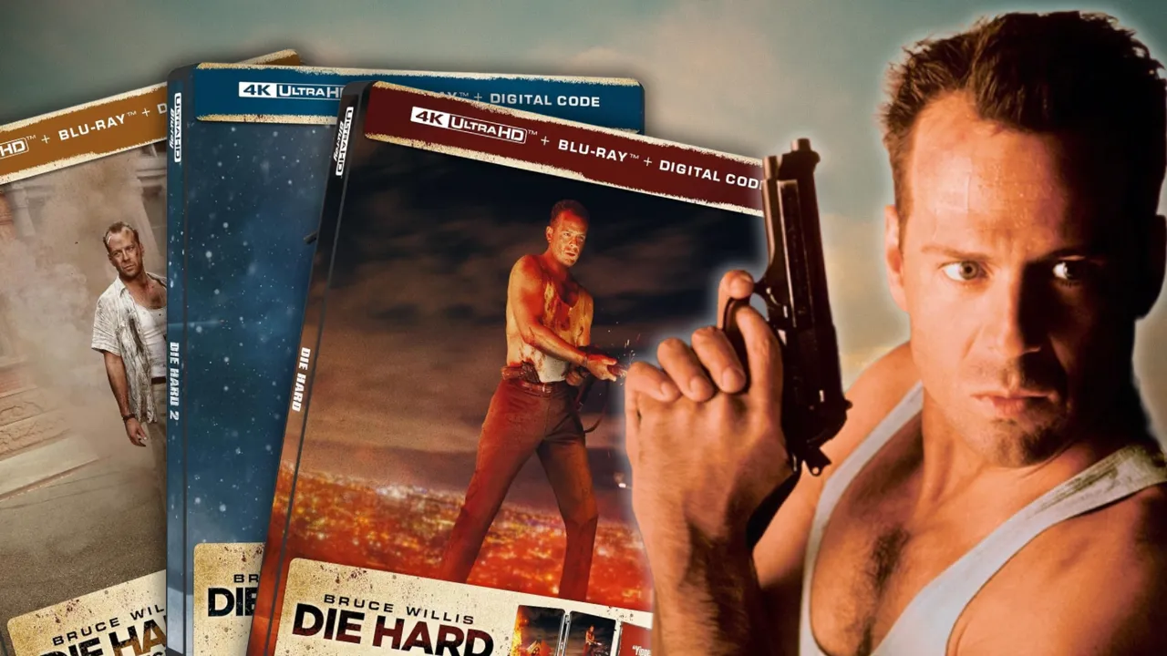 Imagem: Os 3 Primeiros Filmes de Duro de Matar Ganham Edição Steelbook em 4K