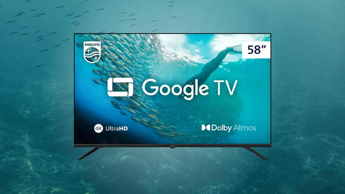 Imagem: R$500 OFF! Smart TV 4K da Philips de 58" e Ultra HD fica mais barata no Mercado Livre