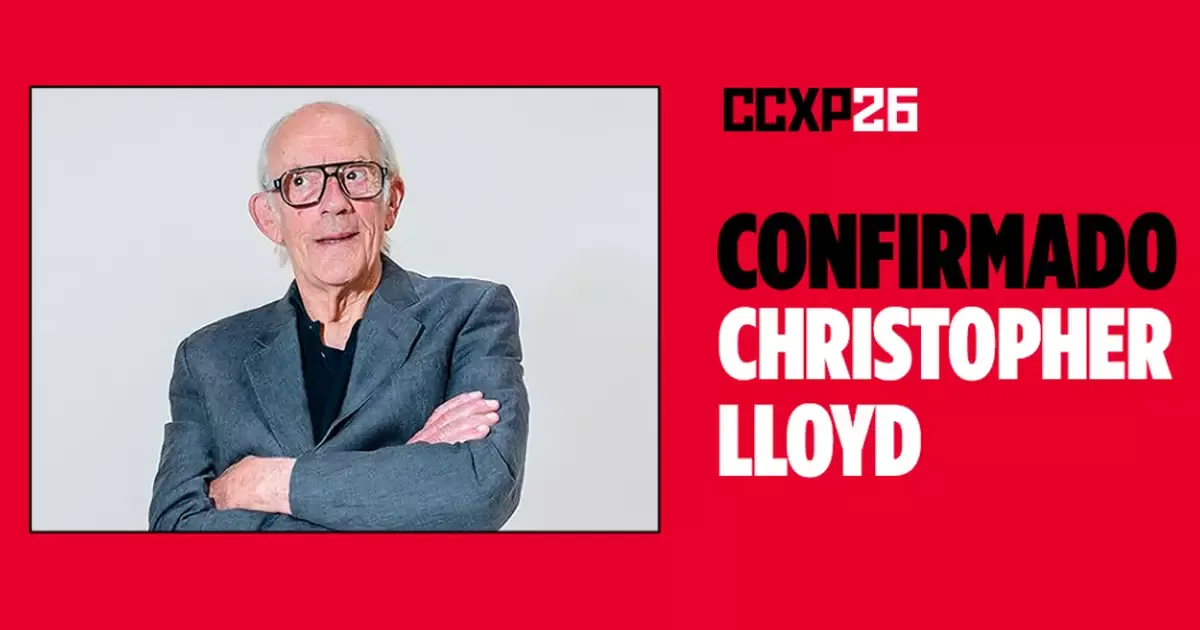 Imagem: CCXP26 confirma Christopher Lloyd, o Doc Brown de De Volta Para o Futuro