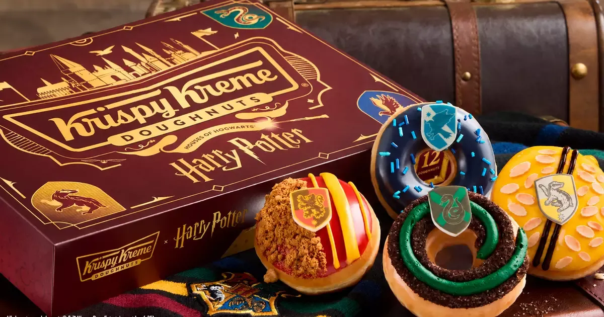 Imagem: Krispy Kreme lança edição especial de donuts inspirada em Harry Potter e as quatro casas de Hogwarts