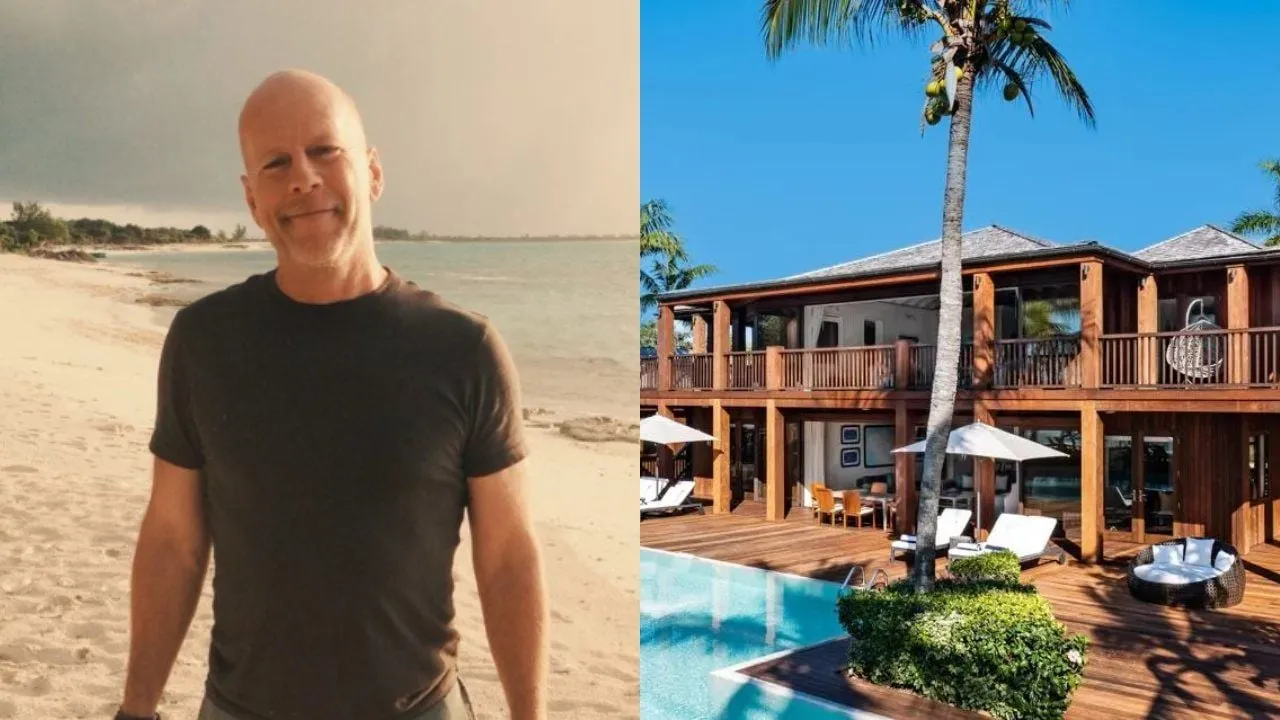 Imagem: Bruce Willis, de 71 anos, comprou 3 hectares no Caribe e, anos depois, a propriedade alcançou o valor de 188 milhões de reais